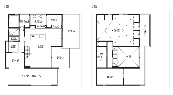 2 台 ビルトイン ガレージ 間取り 40 坪