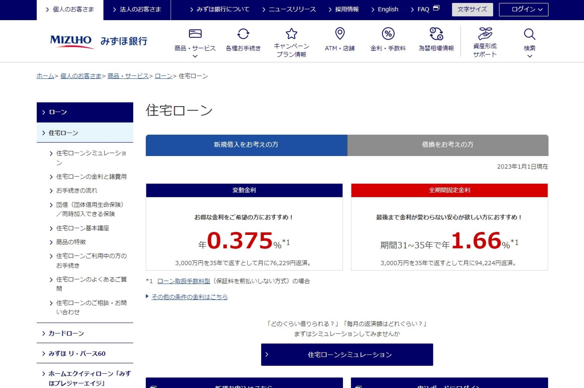 12.みずほ銀行住宅ローン「フラット35」